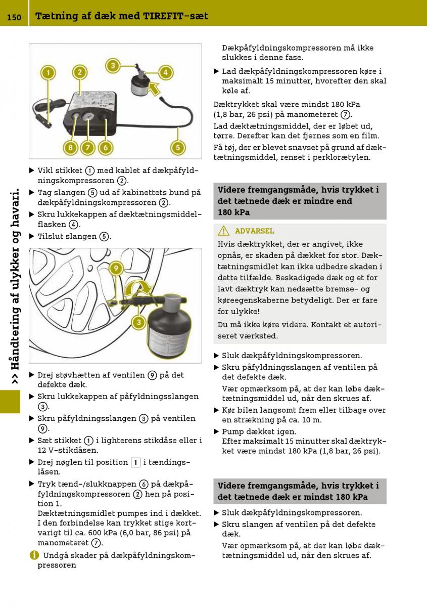 Smart Fortwo III 3 Bilens instruktionsbog / page 152