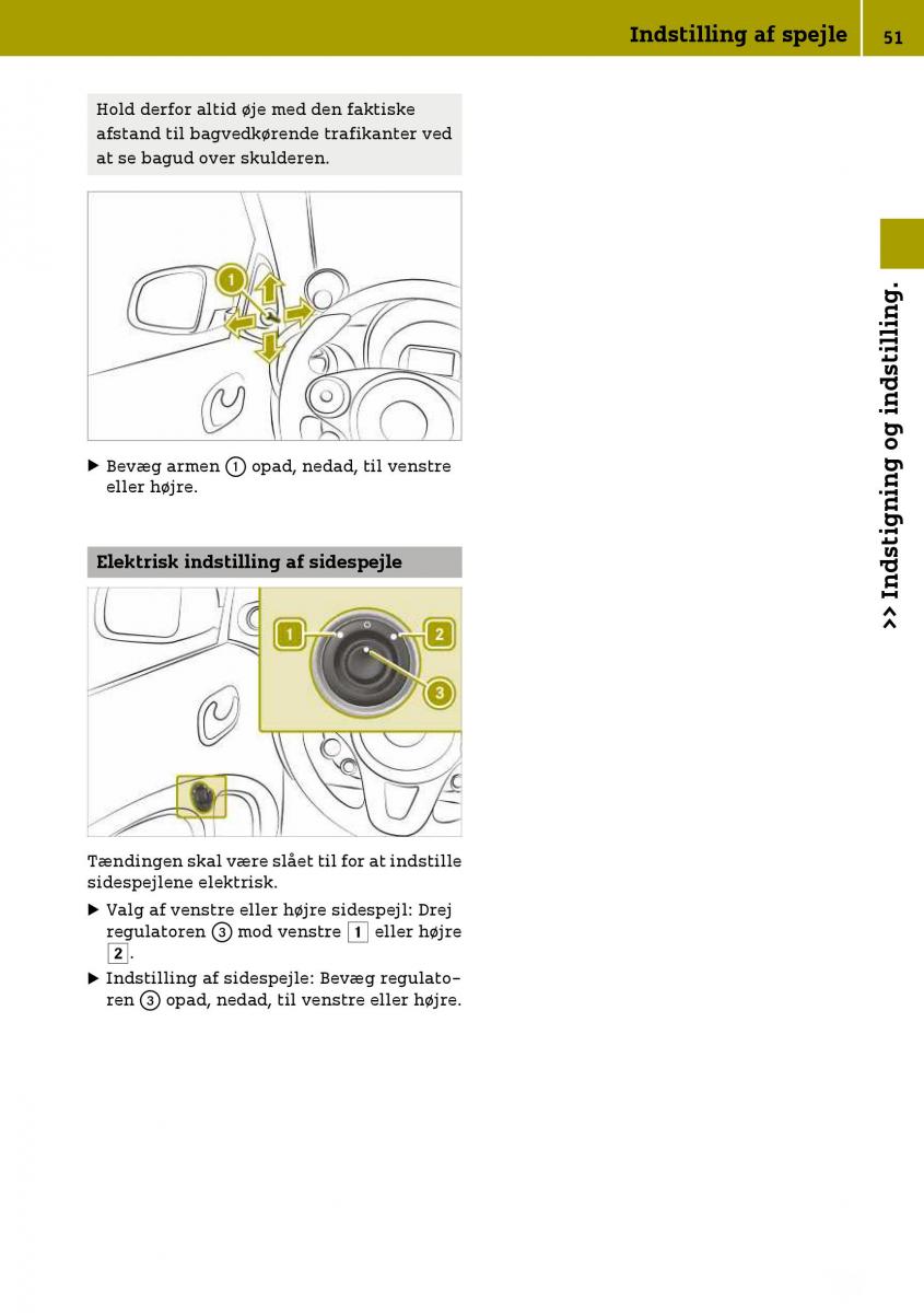 Smart Fortwo III 3 Bilens instruktionsbog / page 53