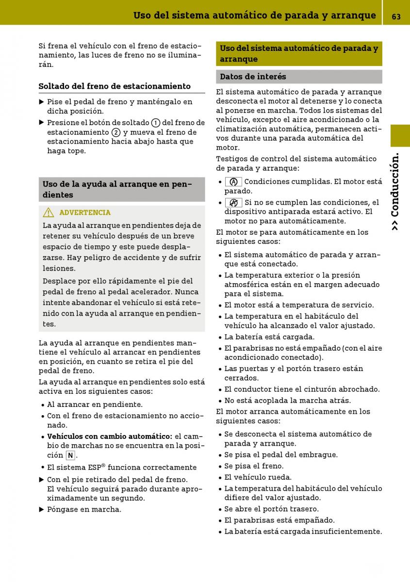 Smart Fortwo III 3 manual del propietario / page 65