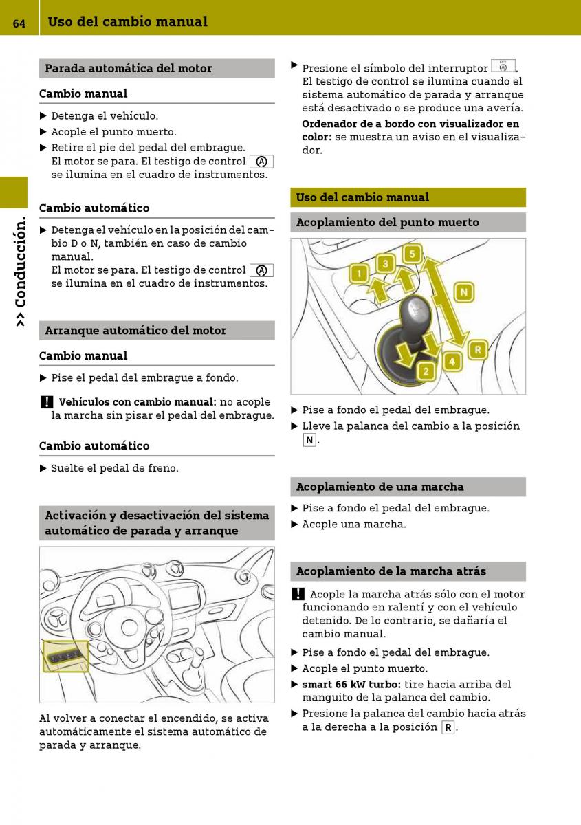 Smart Fortwo III 3 manual del propietario / page 66