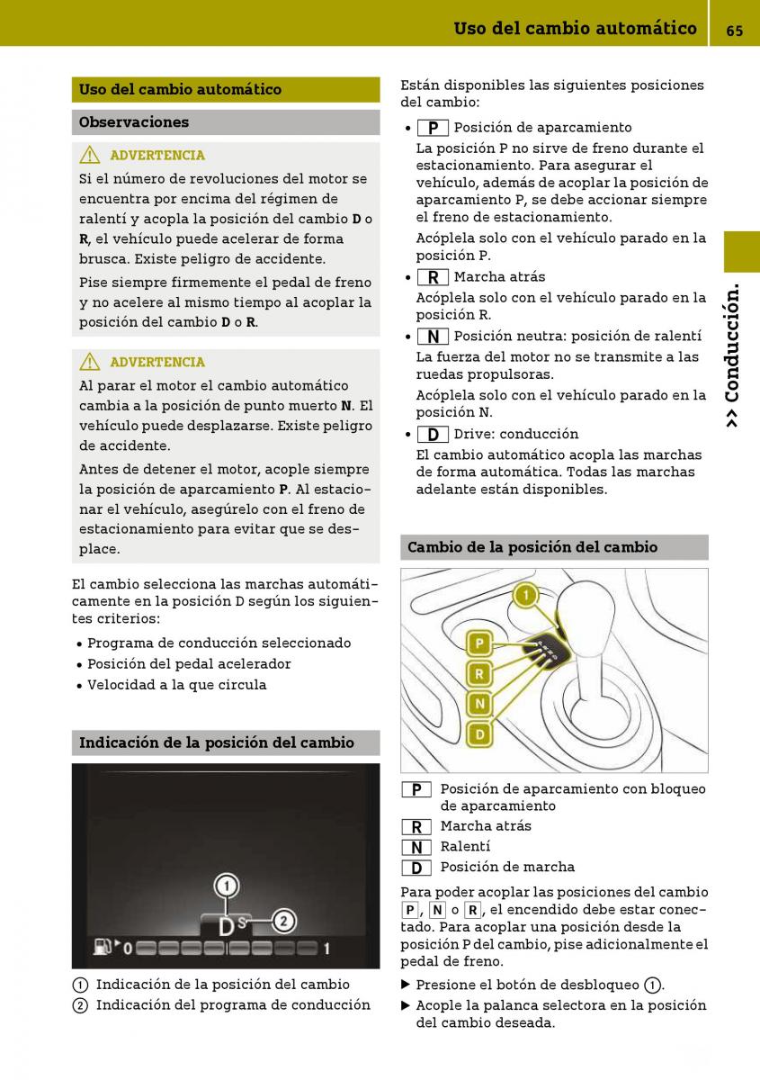 Smart Fortwo III 3 manual del propietario / page 67