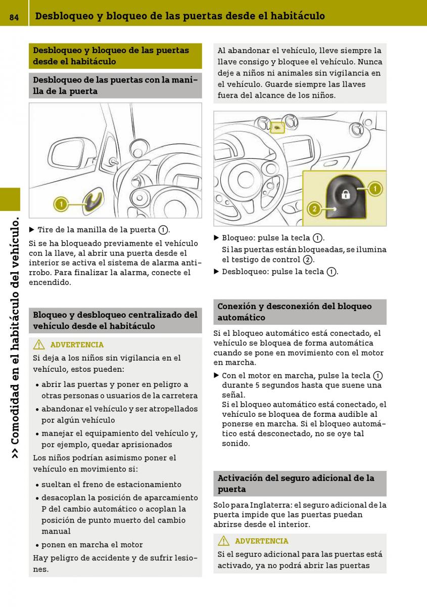 Smart Fortwo III 3 manual del propietario / page 86