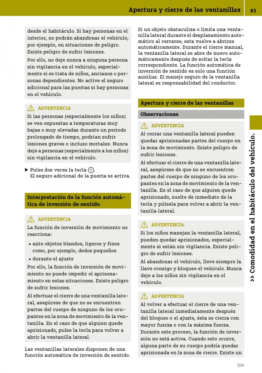 Smart Fortwo III 3 manual del propietario / page 87