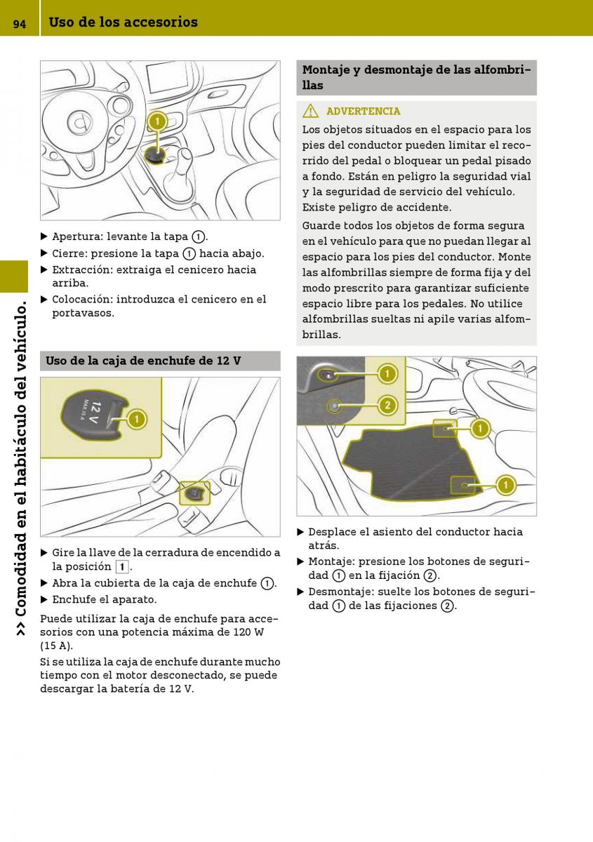 Smart Fortwo III 3 manual del propietario / page 96