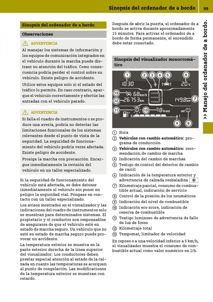 Smart Fortwo III 3 manual del propietario / page 101