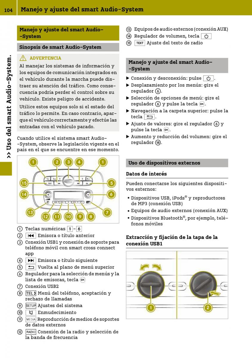 Smart Fortwo III 3 manual del propietario / page 106