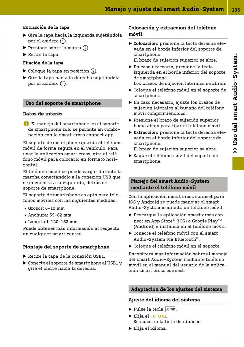 Smart Fortwo III 3 manual del propietario / page 107