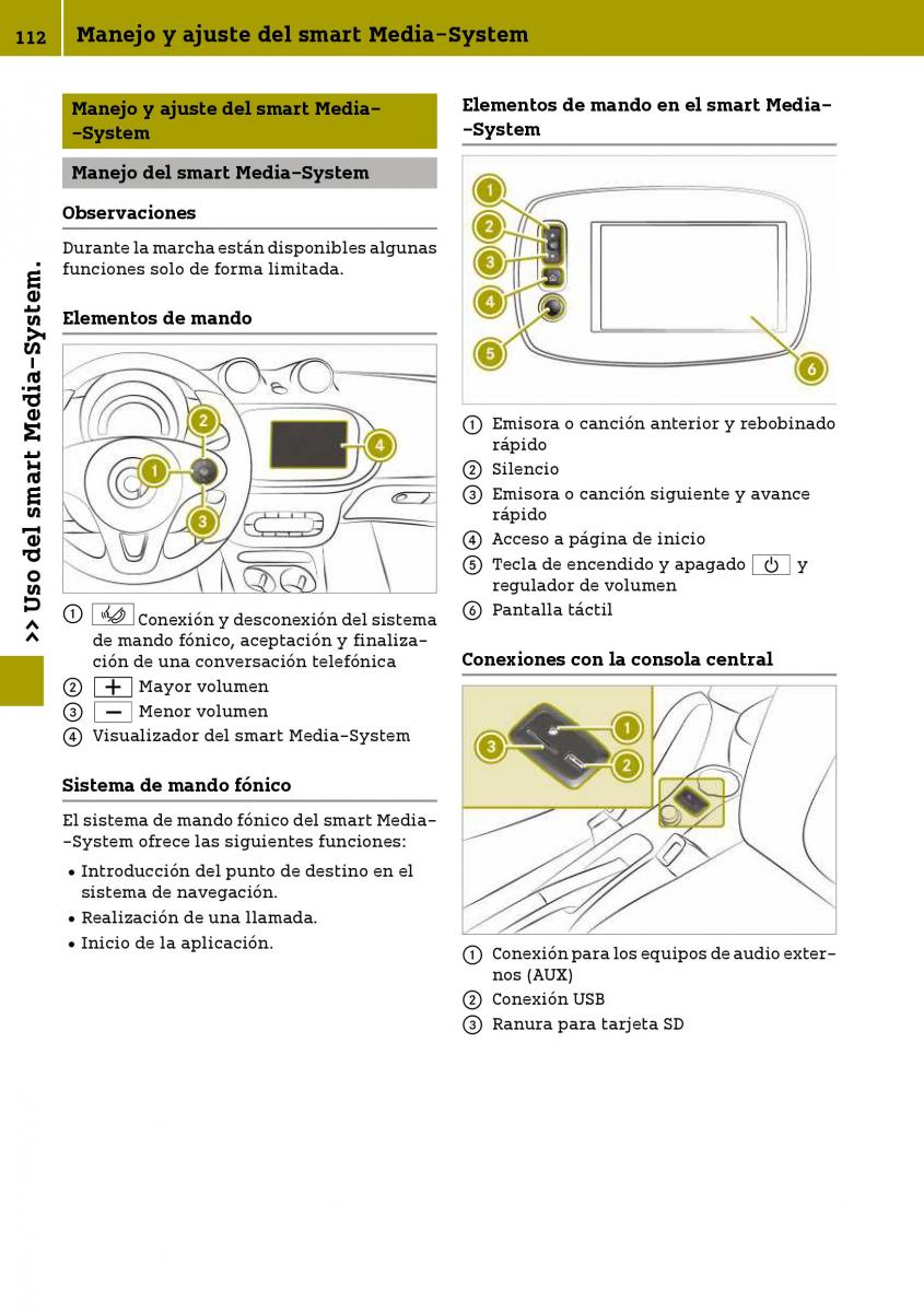 Smart Fortwo III 3 manual del propietario / page 114