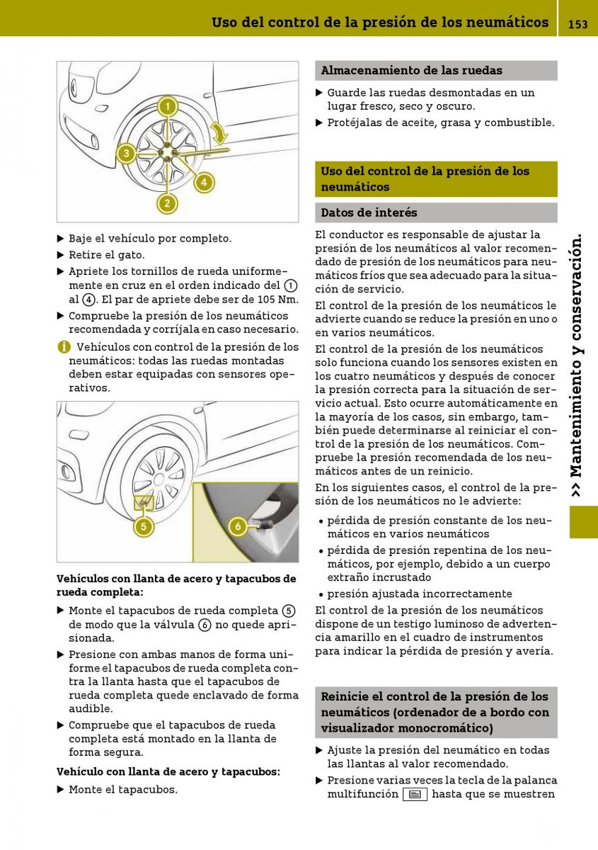 Smart Fortwo III 3 manual del propietario / page 155