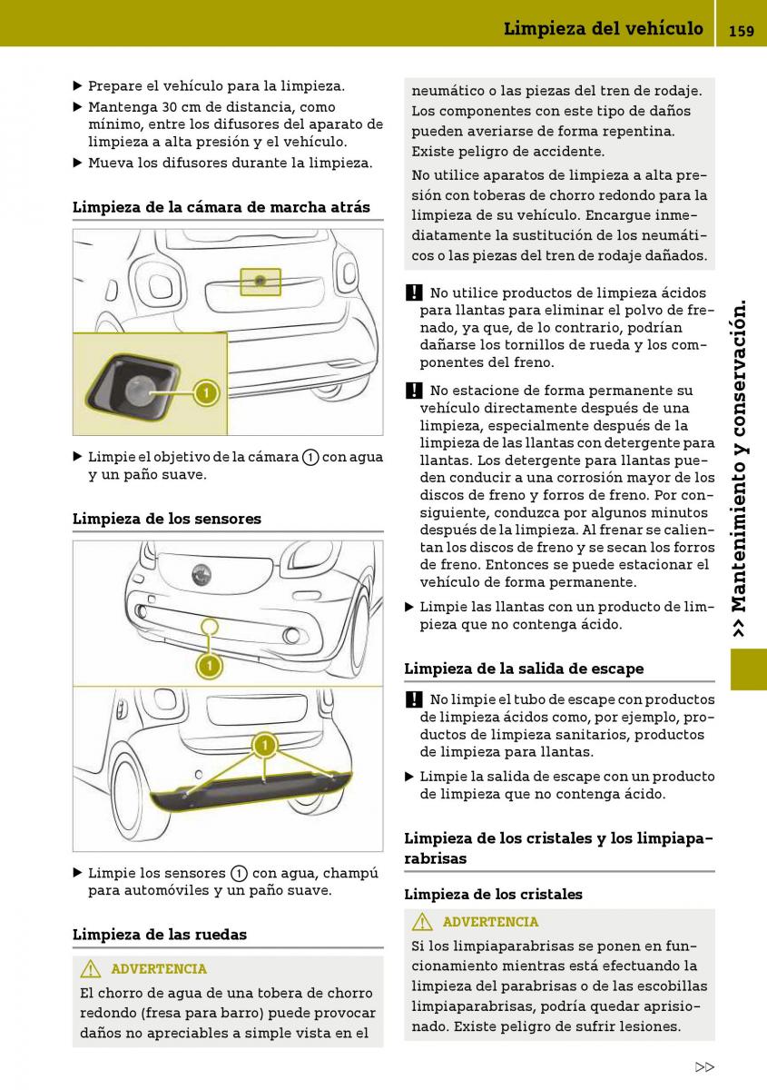 Smart Fortwo III 3 manual del propietario / page 161