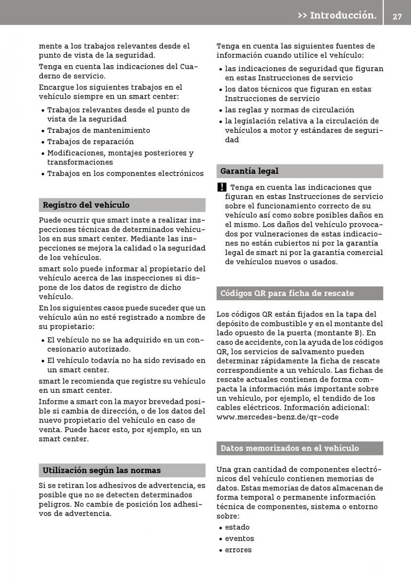 Smart Fortwo III 3 manual del propietario / page 29