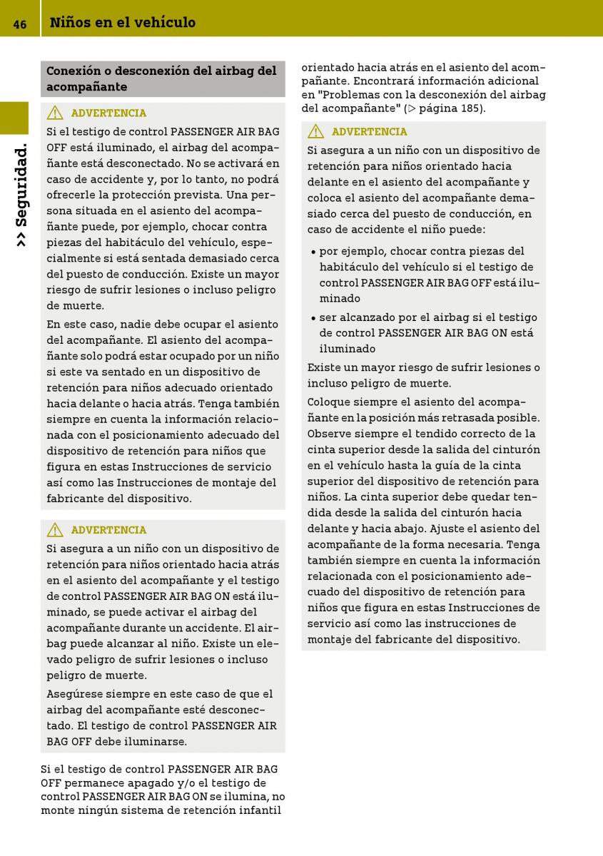 Smart Fortwo III 3 manual del propietario / page 48