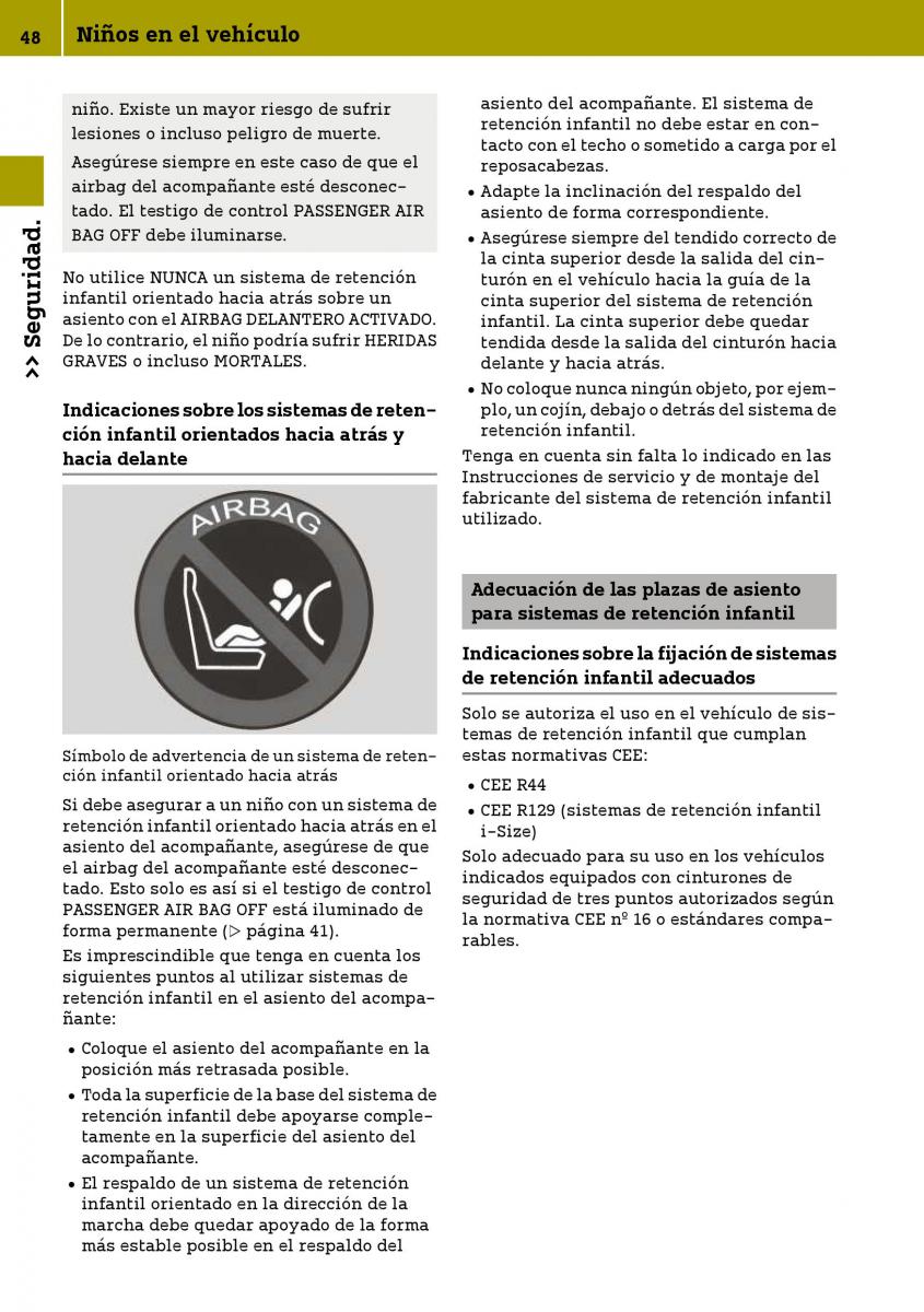 Smart Fortwo III 3 manual del propietario / page 50