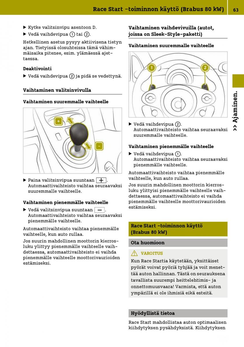 Smart Fortwo III 3 omistajan kasikirja / page 65