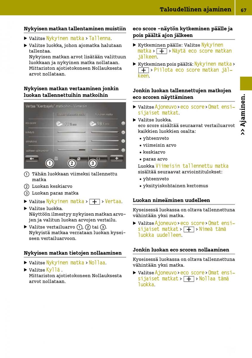 Smart Fortwo III 3 omistajan kasikirja / page 69