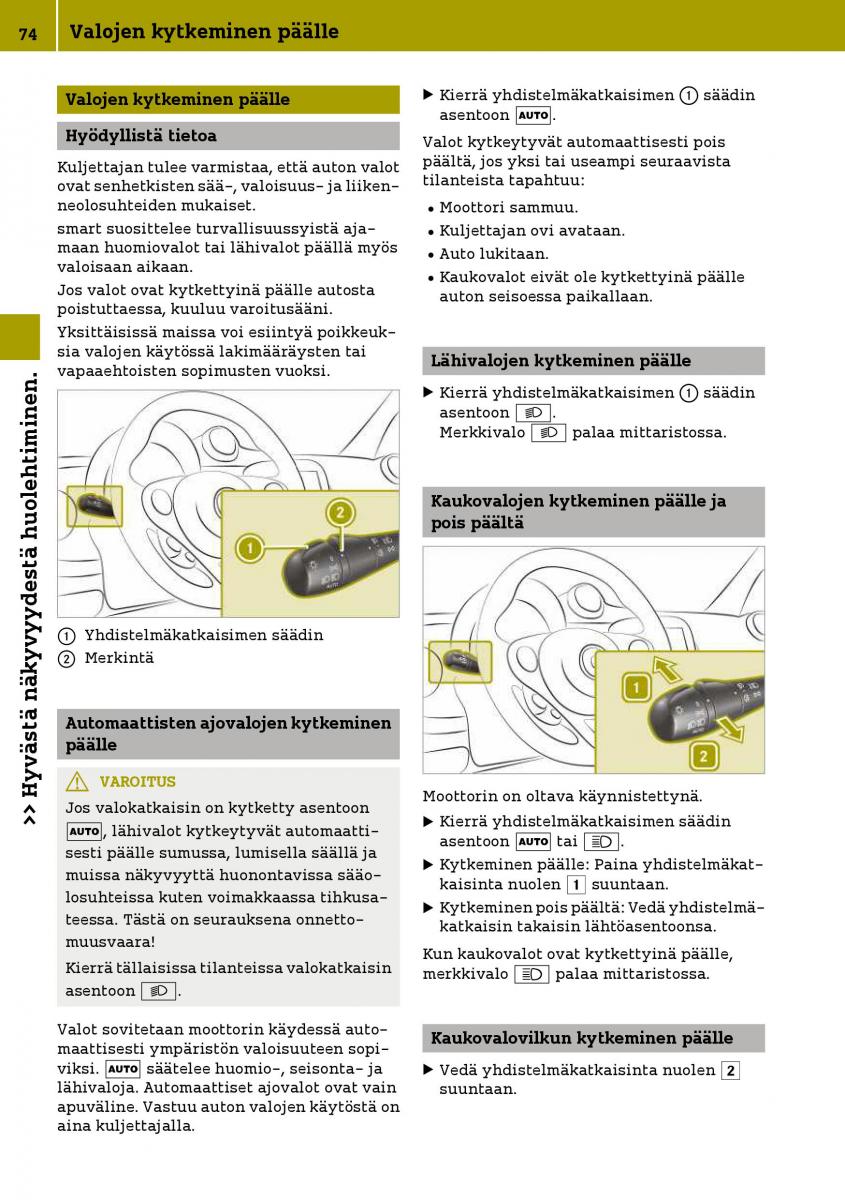 Smart Fortwo III 3 omistajan kasikirja / page 76