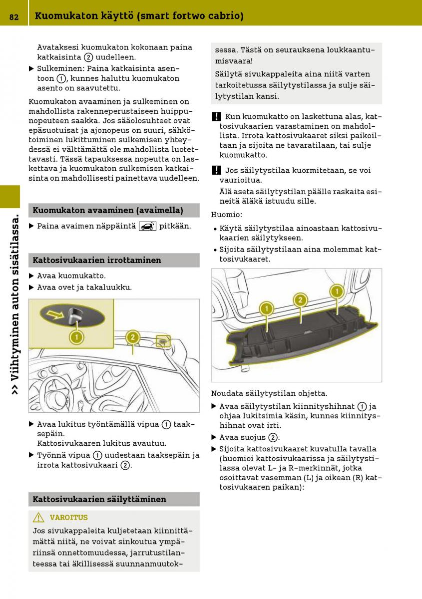 Smart Fortwo III 3 omistajan kasikirja / page 84