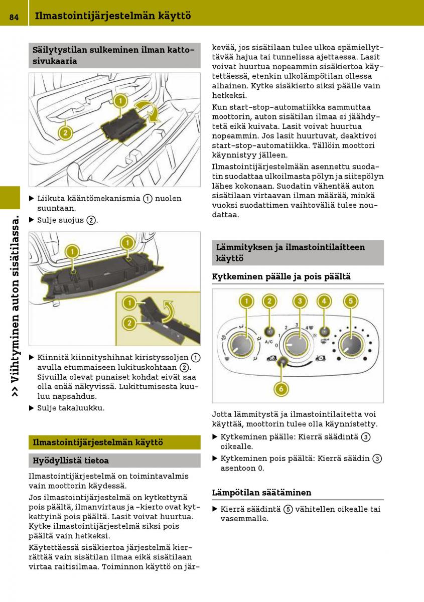 Smart Fortwo III 3 omistajan kasikirja / page 86