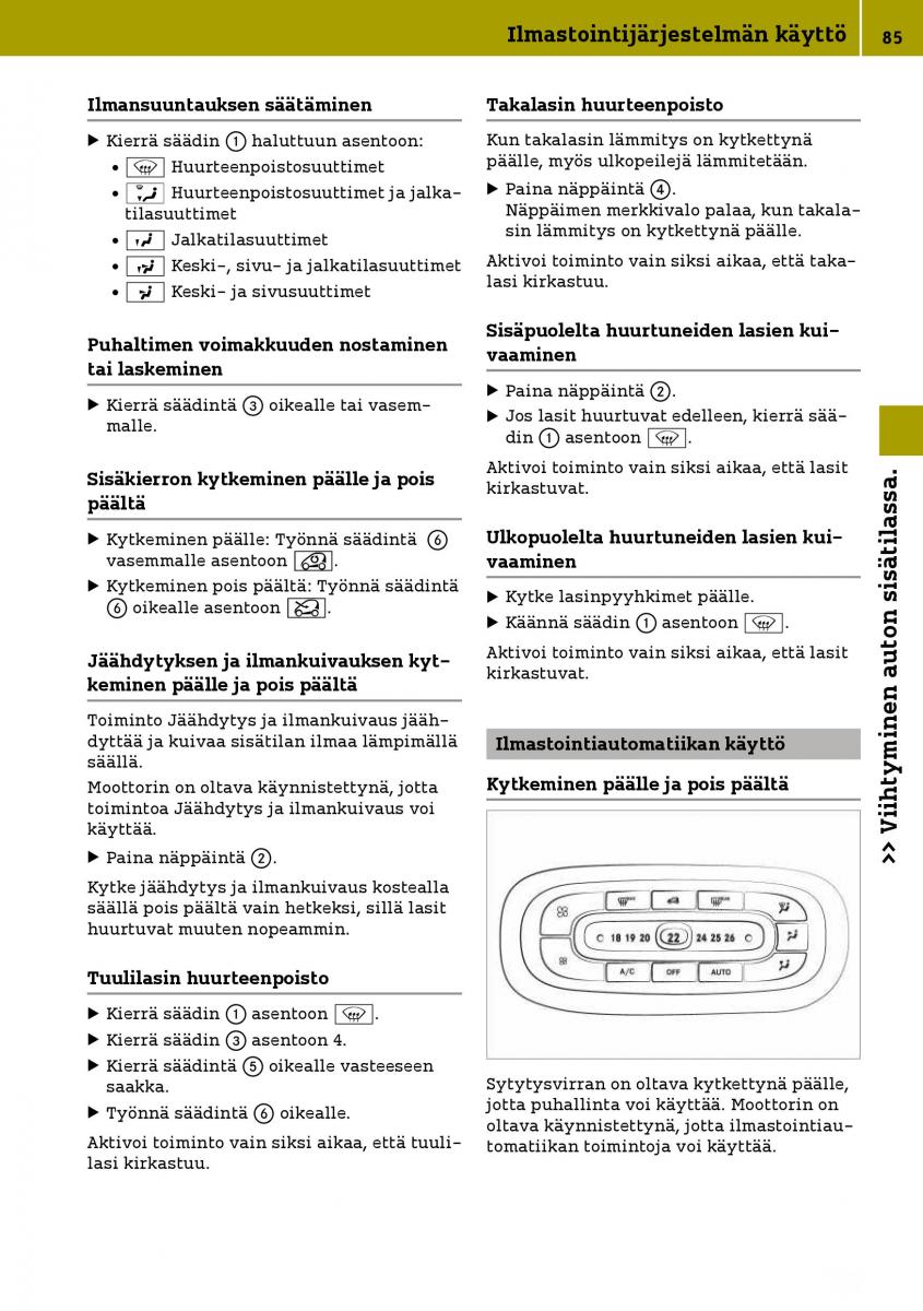 Smart Fortwo III 3 omistajan kasikirja / page 87