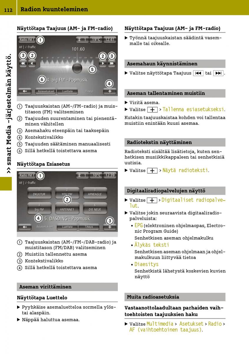 Smart Fortwo III 3 omistajan kasikirja / page 114