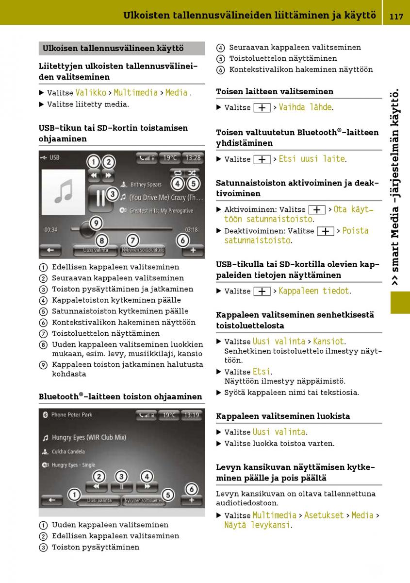 Smart Fortwo III 3 omistajan kasikirja / page 119