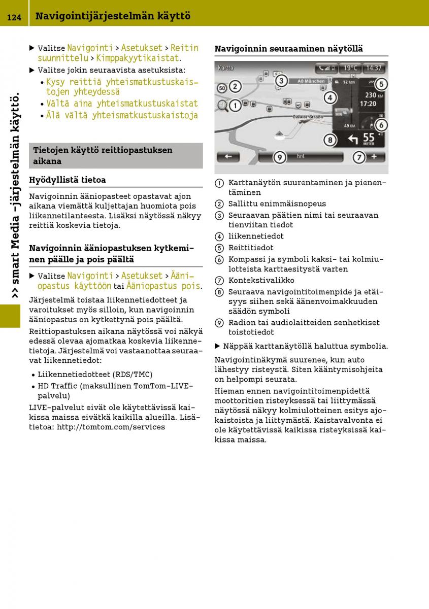 Smart Fortwo III 3 omistajan kasikirja / page 126