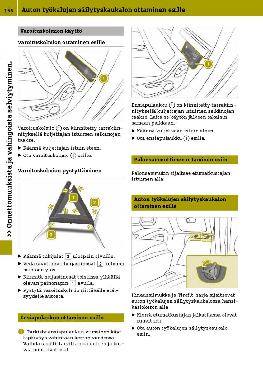 Smart Fortwo III 3 omistajan kasikirja / page 158