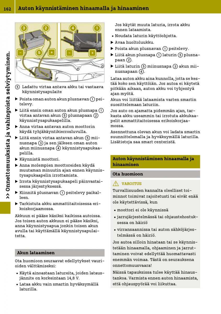 Smart Fortwo III 3 omistajan kasikirja / page 164