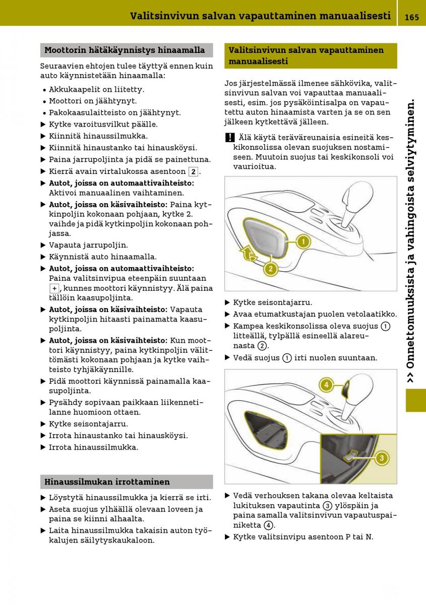 Smart Fortwo III 3 omistajan kasikirja / page 167