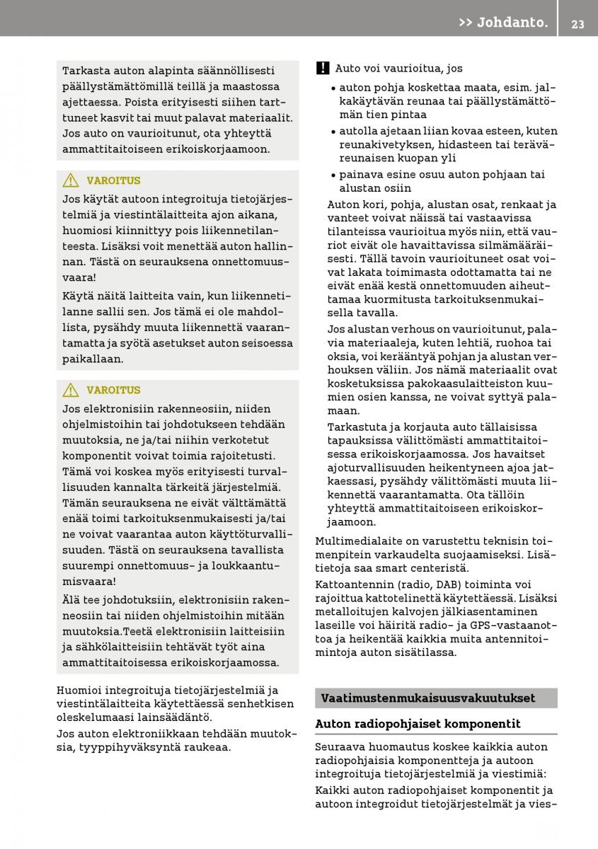 Smart Fortwo III 3 omistajan kasikirja / page 25