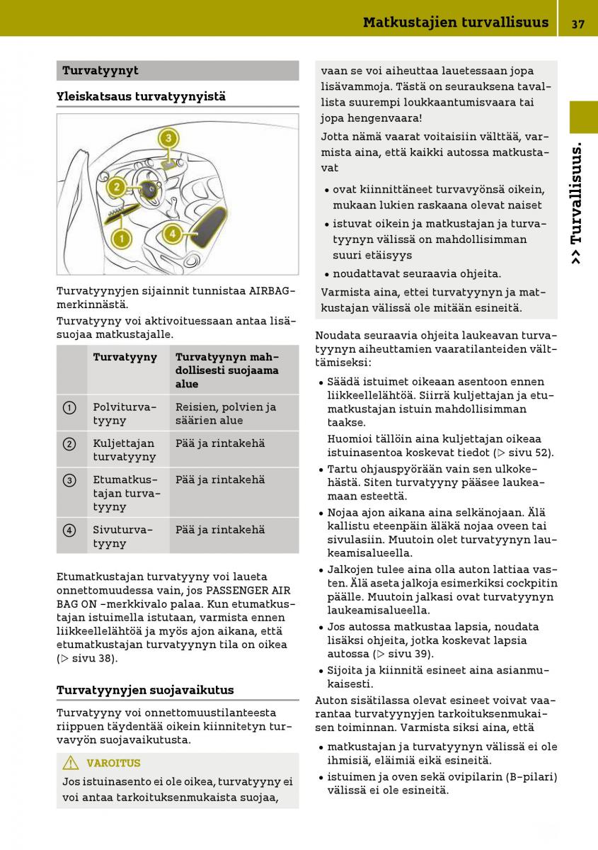 Smart Fortwo III 3 omistajan kasikirja / page 39