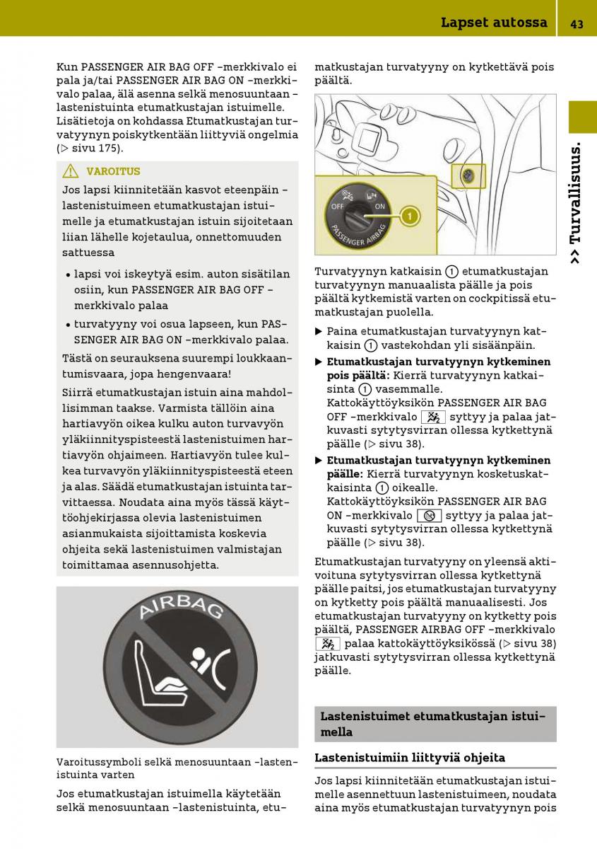 Smart Fortwo III 3 omistajan kasikirja / page 45