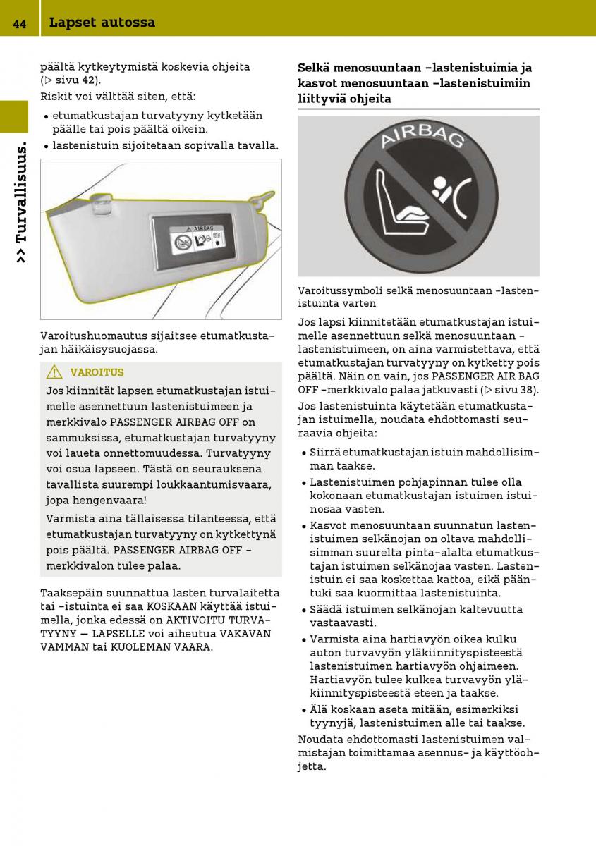 Smart Fortwo III 3 omistajan kasikirja / page 46