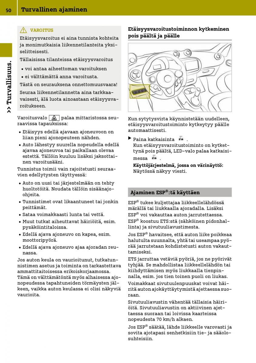 Smart Fortwo III 3 omistajan kasikirja / page 52