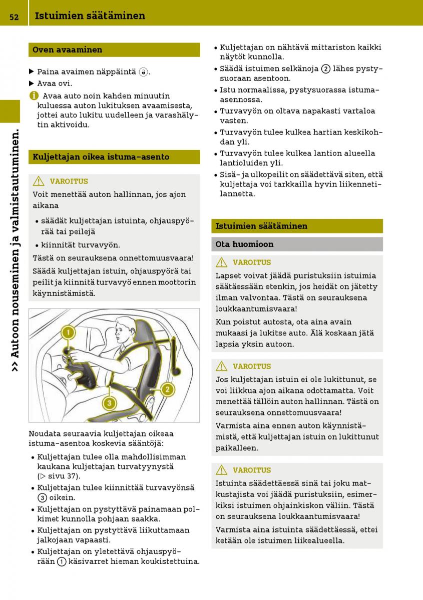 Smart Fortwo III 3 omistajan kasikirja / page 54