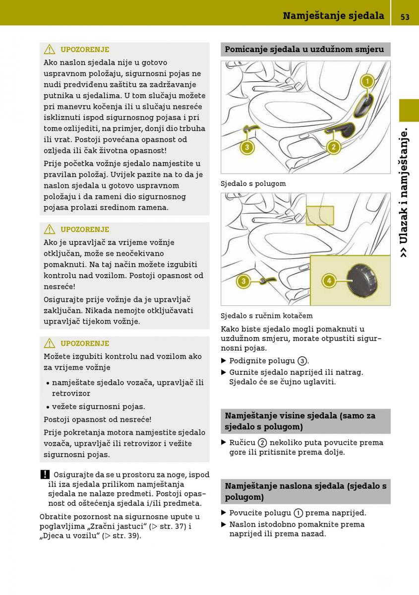 Smart Fortwo III 3 vlasnicko uputstvo / page 55