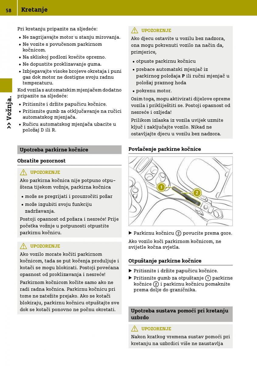 Smart Fortwo III 3 vlasnicko uputstvo / page 60