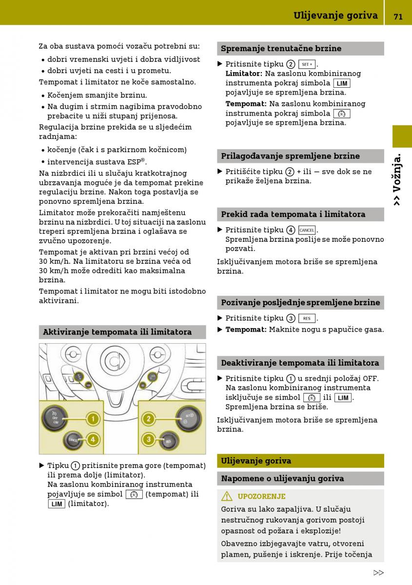 Smart Fortwo III 3 vlasnicko uputstvo / page 73