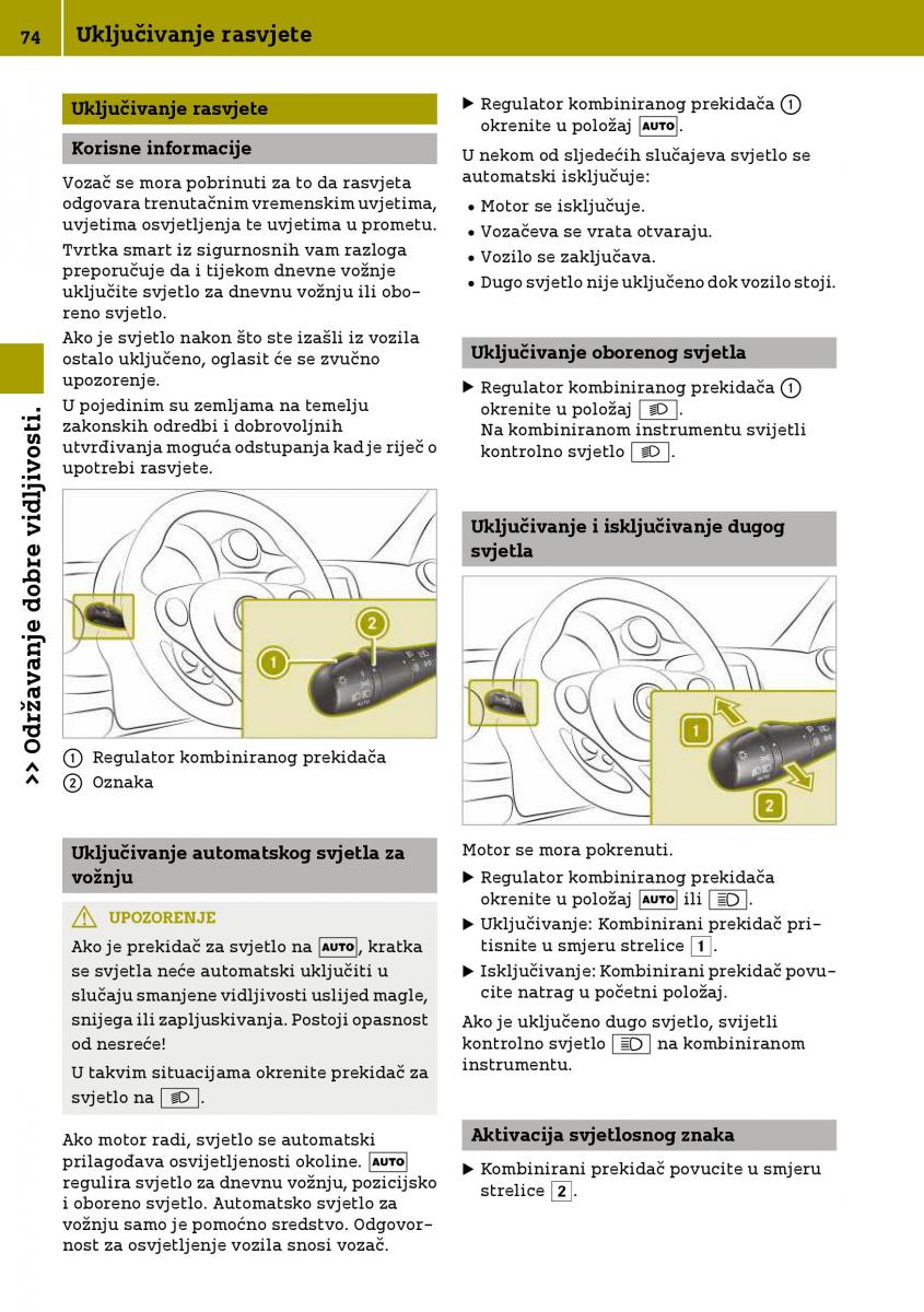 Smart Fortwo III 3 vlasnicko uputstvo / page 76