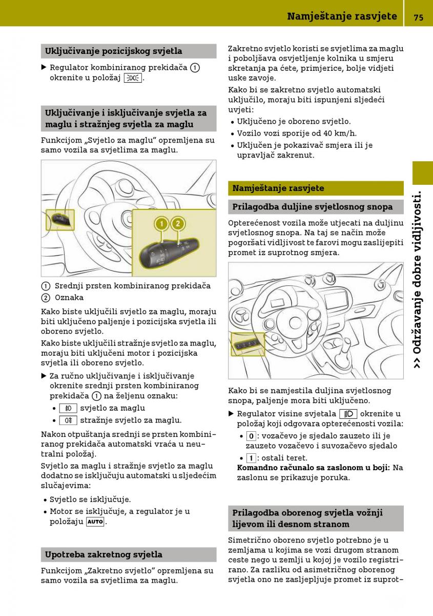 Smart Fortwo III 3 vlasnicko uputstvo / page 77