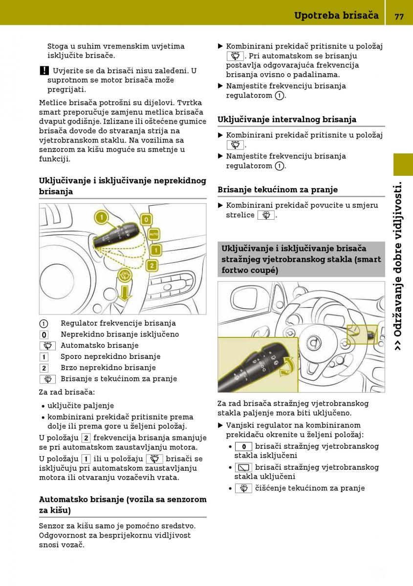 Smart Fortwo III 3 vlasnicko uputstvo / page 79