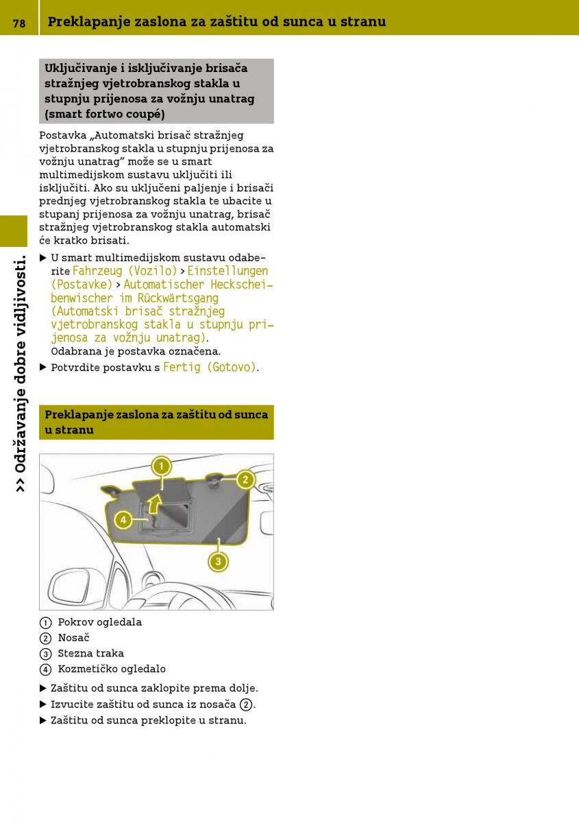 Smart Fortwo III 3 vlasnicko uputstvo / page 80