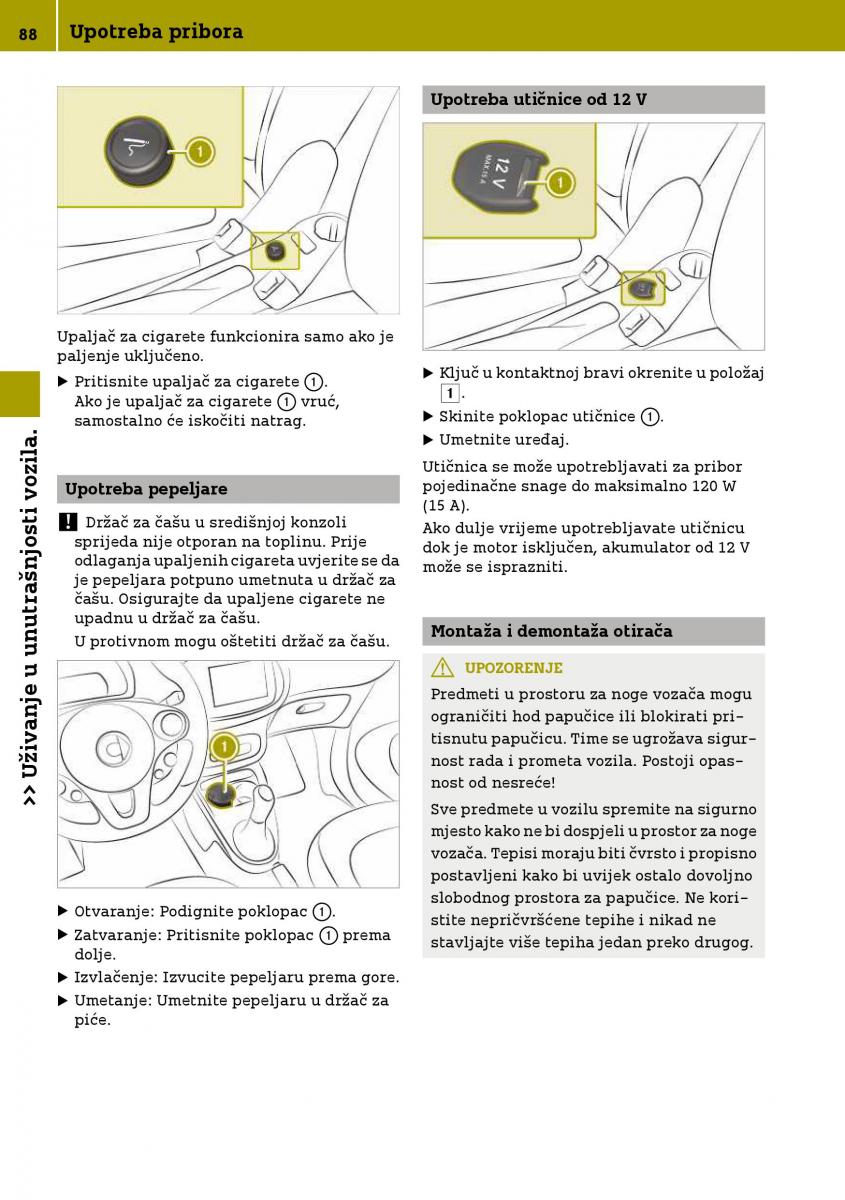 Smart Fortwo III 3 vlasnicko uputstvo / page 90