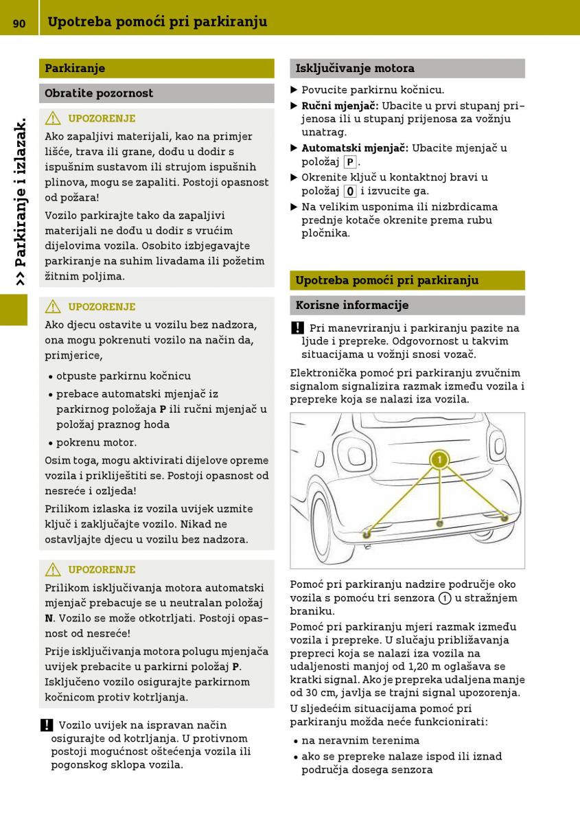 Smart Fortwo III 3 vlasnicko uputstvo / page 92