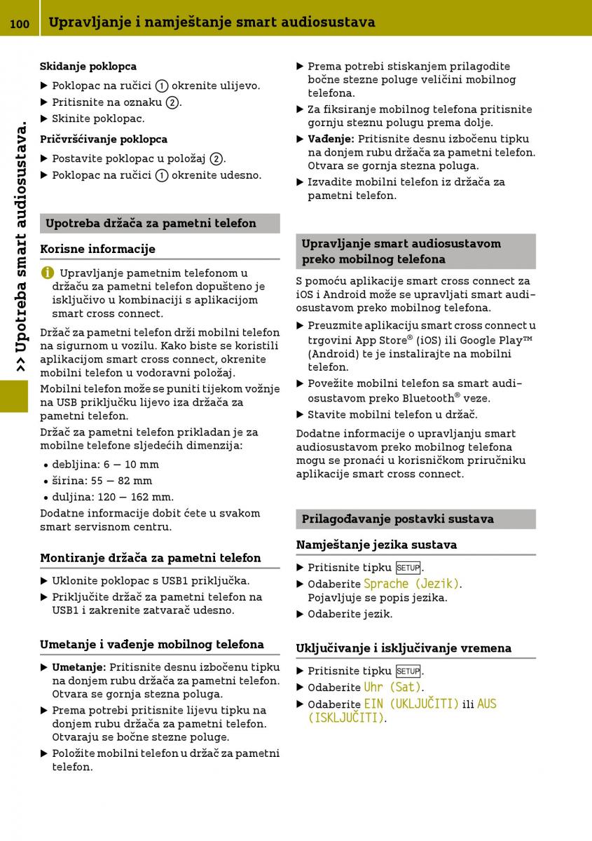 Smart Fortwo III 3 vlasnicko uputstvo / page 102