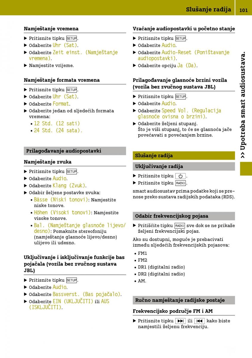 Smart Fortwo III 3 vlasnicko uputstvo / page 103