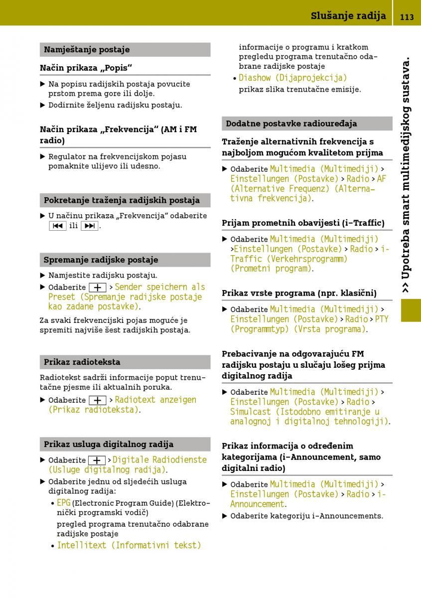 Smart Fortwo III 3 vlasnicko uputstvo / page 115