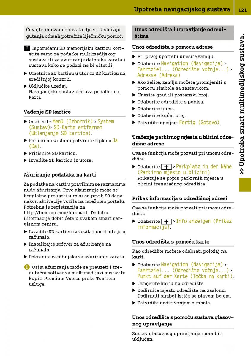 Smart Fortwo III 3 vlasnicko uputstvo / page 123