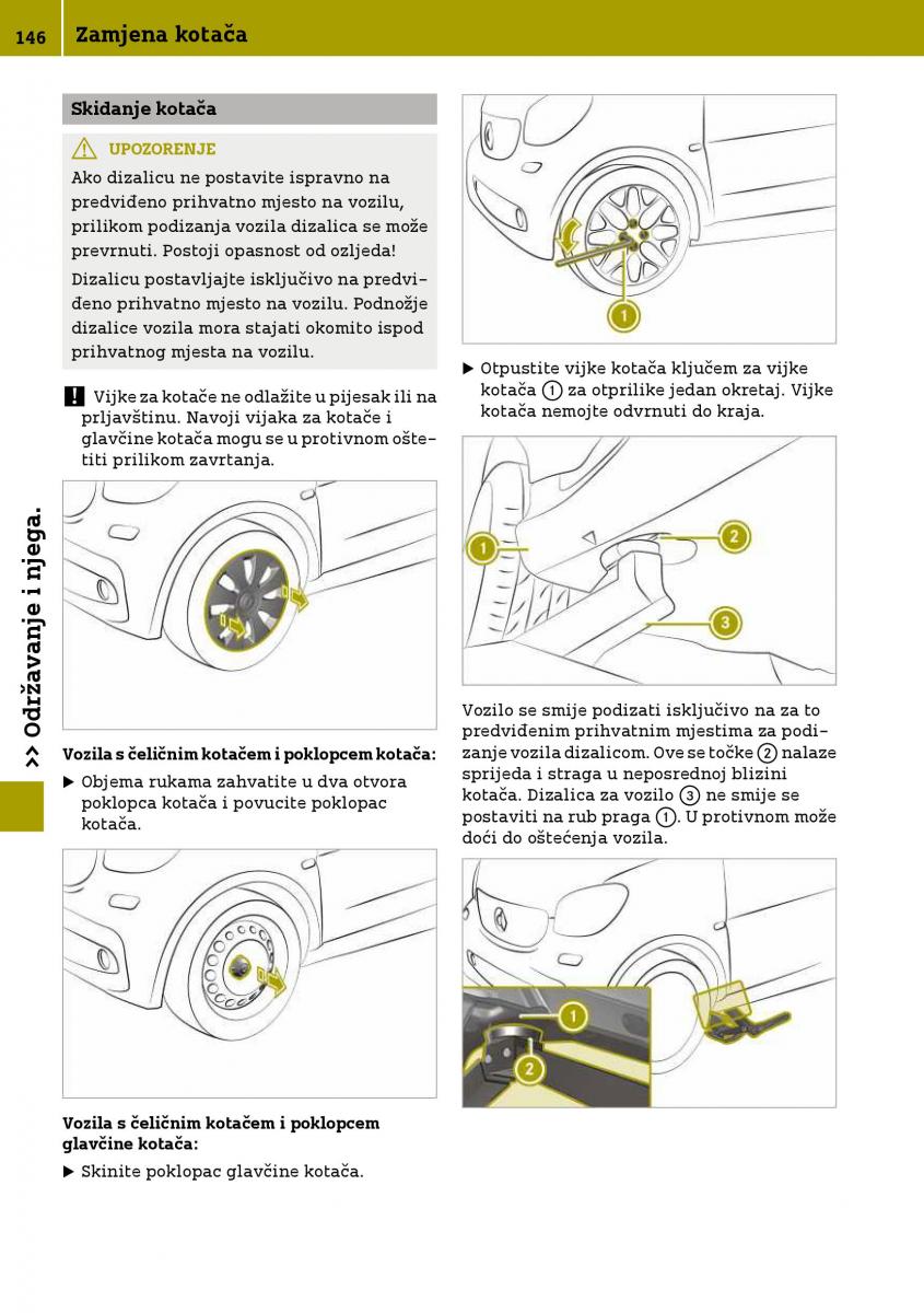 Smart Fortwo III 3 vlasnicko uputstvo / page 148