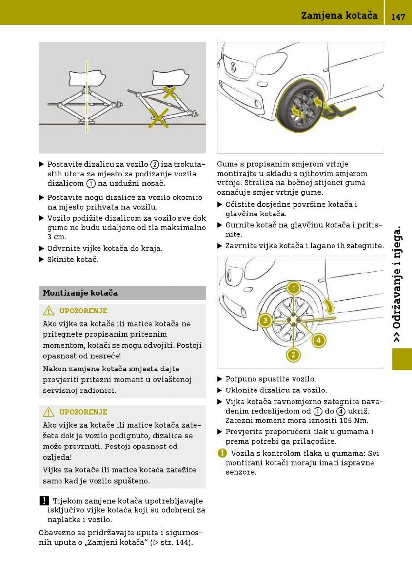 Smart Fortwo III 3 vlasnicko uputstvo / page 149